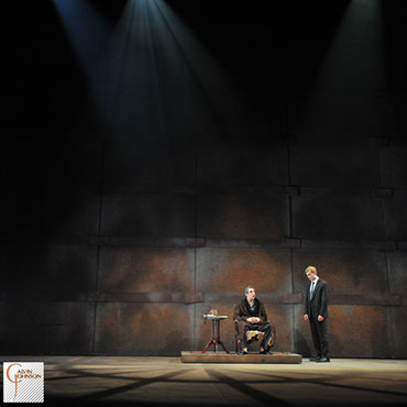 A performance of "Angels In America" at Carnegie Mellon. Joe Pitt meets Roy Cohn at his home.