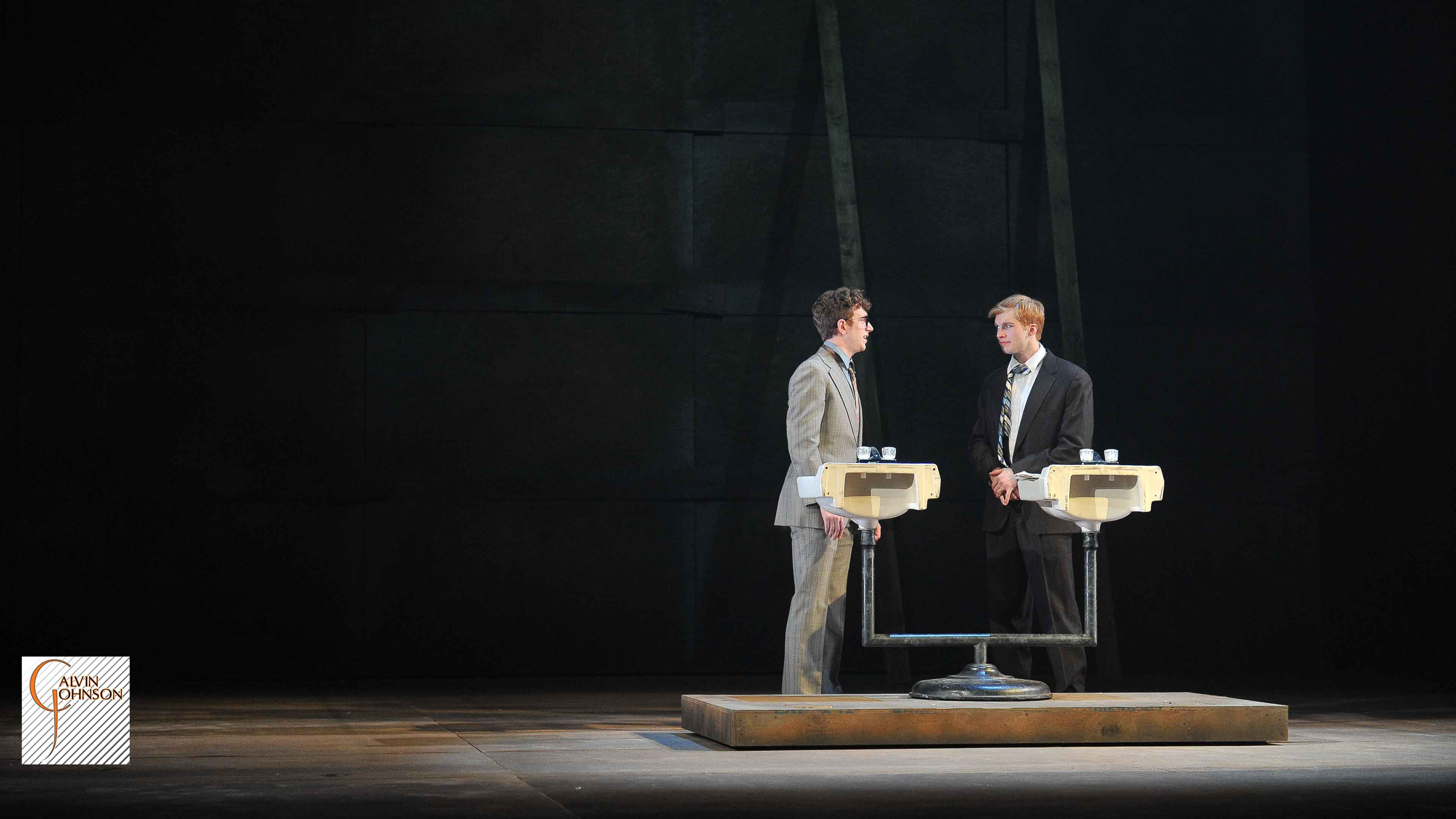 Louis Ironson and Joe Pitt Meet in the Bathroom.