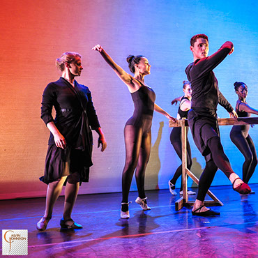 Dance performance at Carnegie Mellon University school of Drama were a male dancer intrudes upon a ballet class of female dancers.