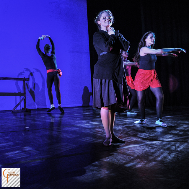 Dance performance at Carnegie Mellon University school of Drama were a male dancer intrudes upon a ballet class of female dancers.