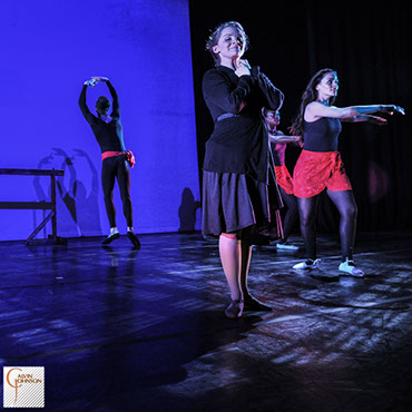 Dance performance at Carnegie Mellon University school of Drama were a male dancer intrudes upon a ballet class of female dancers.