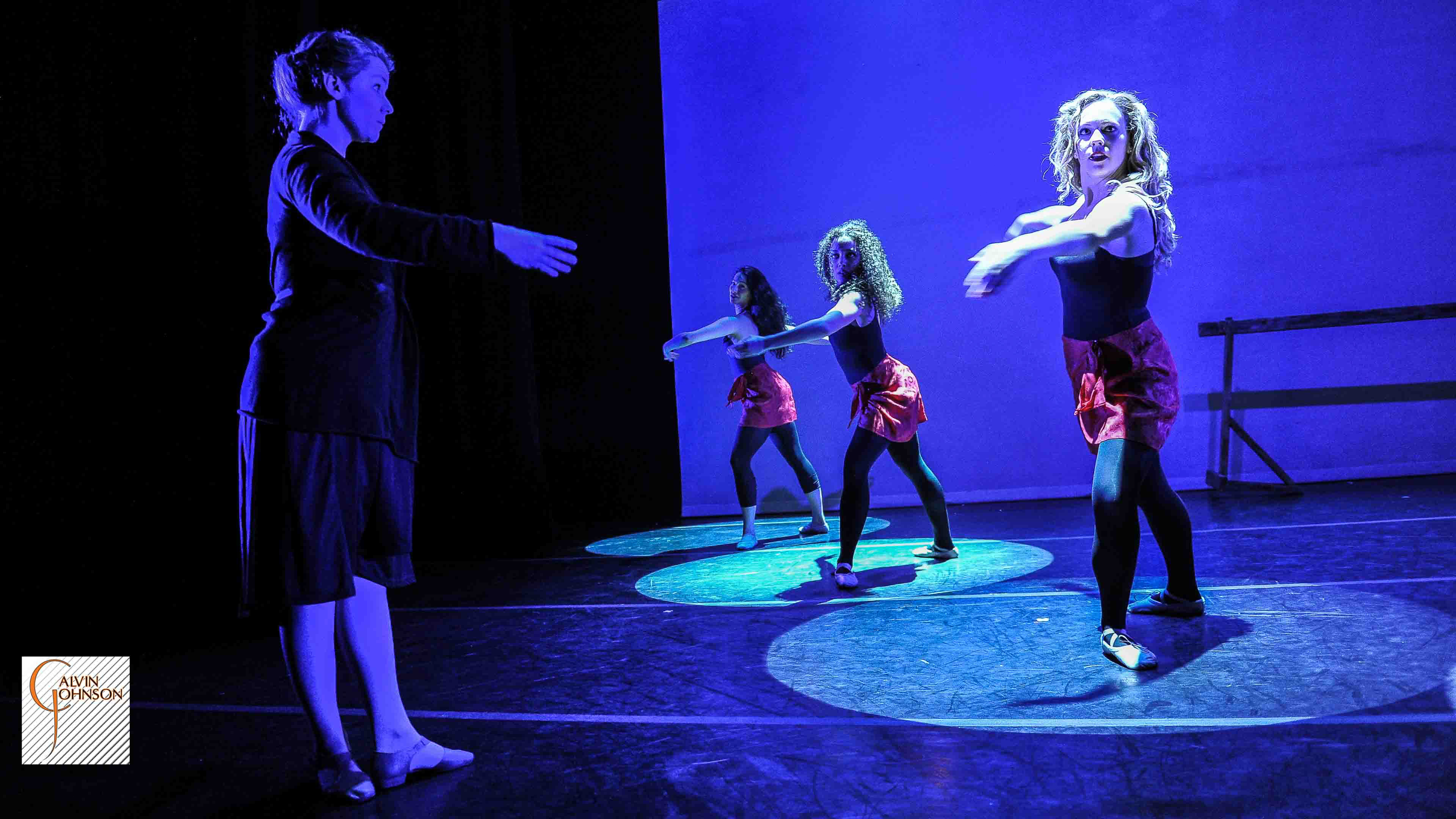 Dance performance at Carnegie Mellon University school of Drama were a male dancer intrudes upon a ballet class of female dancers.