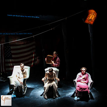 A performance of the play Blind Alley Guy at the Incubator Arts Project in New York City.