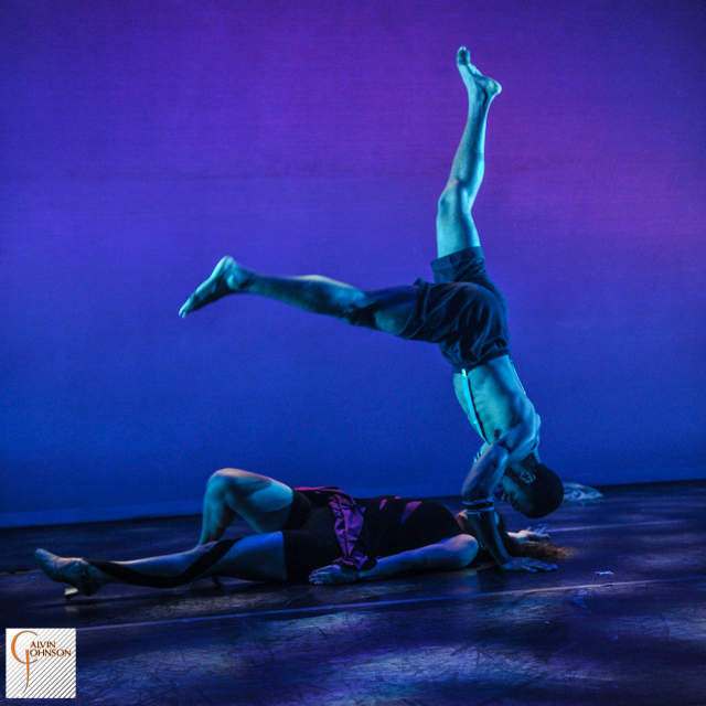 Dance performance at Carnegie Mellon University school of Drama were a male dancer is lured by a female dancer into her trap.