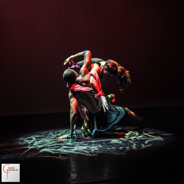 Dance performance at Carnegie Mellon University school of Drama were a male dancer is lured by a female dancer into her trap.