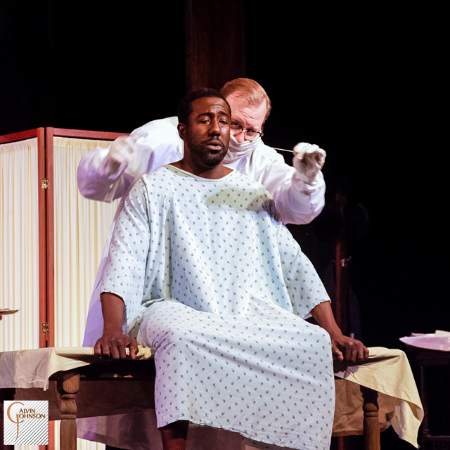 A performance of the play "Miss Ever's Boys" as performed at Fulton County's Southwest Arts Center for True Colors Theatre in Atlanta, GA.