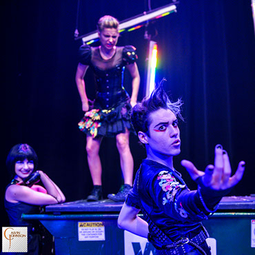 A performance of the "Serpent Woman" at Carnegie Mellon University School of Drama.