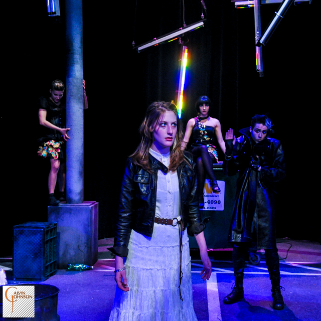 A performance of the "Serpent Woman" at Carnegie Mellon University School of Drama.