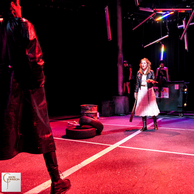 A performance of the "Serpent Woman" at Carnegie Mellon University School of Drama.