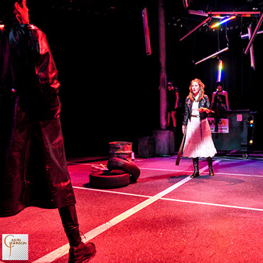 A performance of the "Serpent Woman" at Carnegie Mellon University School of Drama.