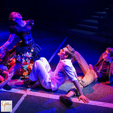 A performance of the "Serpent Woman" at Carnegie Mellon University School of Drama.