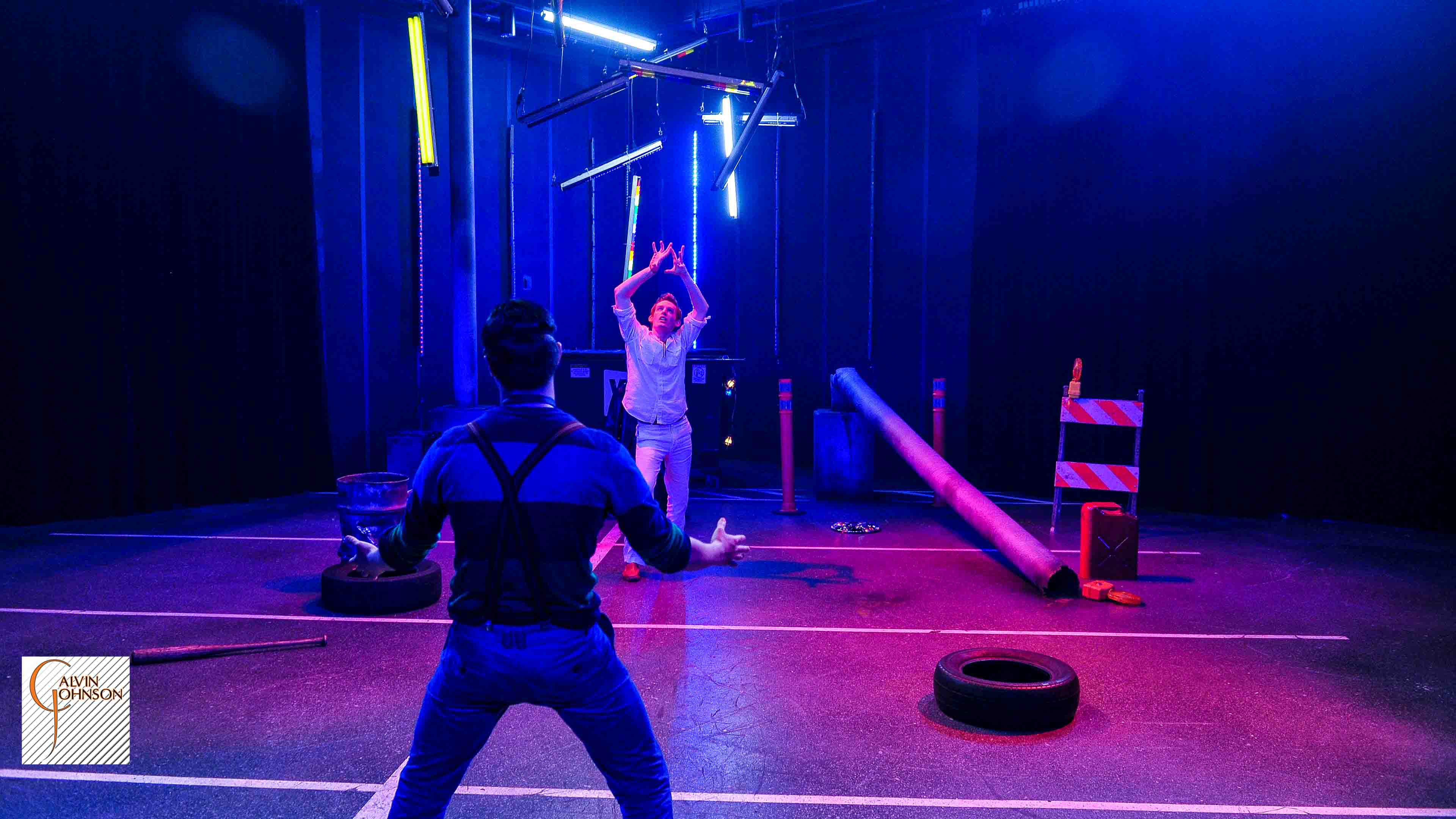 A performance of the "Serpent Woman" at Carnegie Mellon University School of Drama.