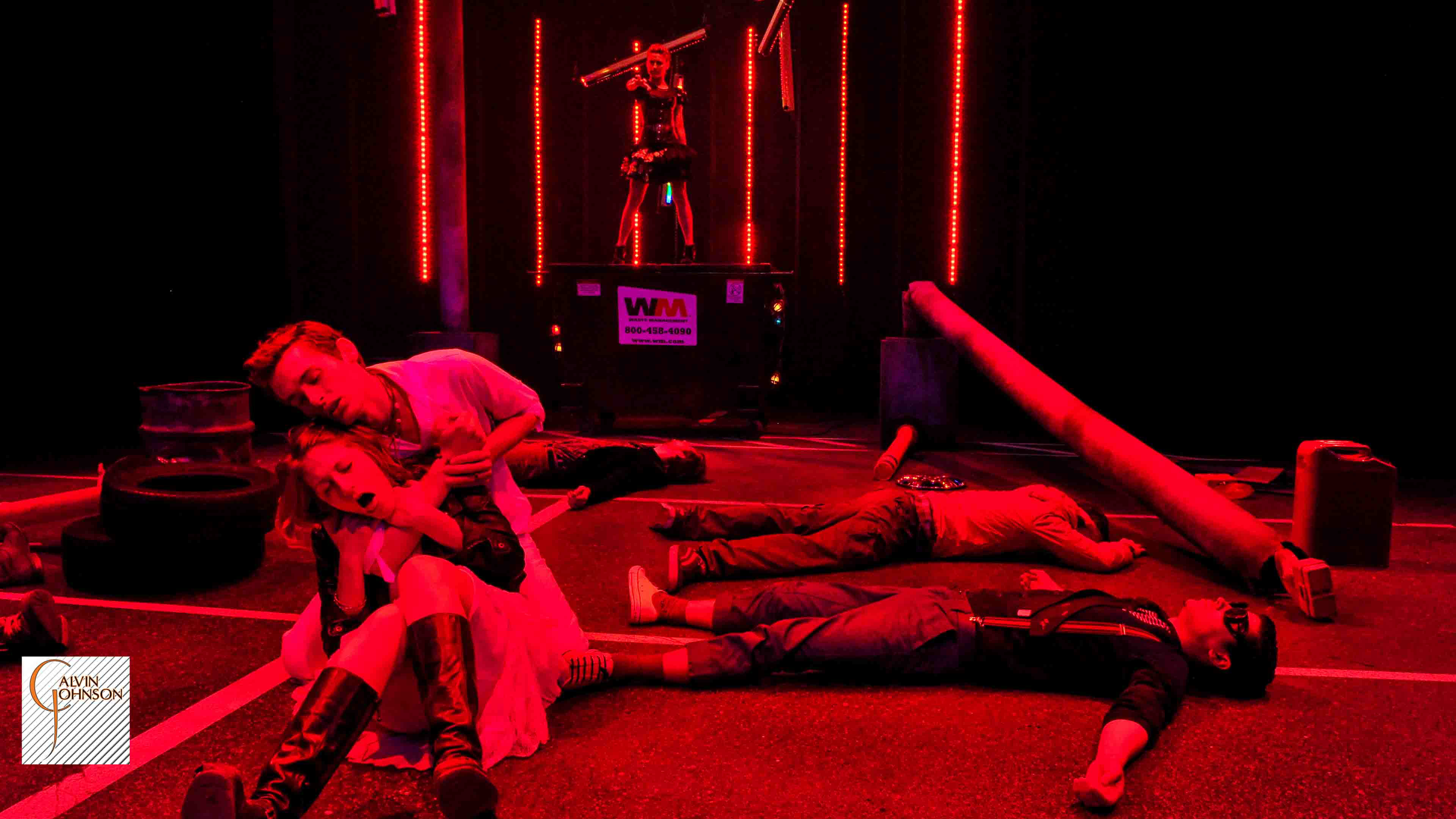 A performance of the "Serpent Woman" at Carnegie Mellon University School of Drama.