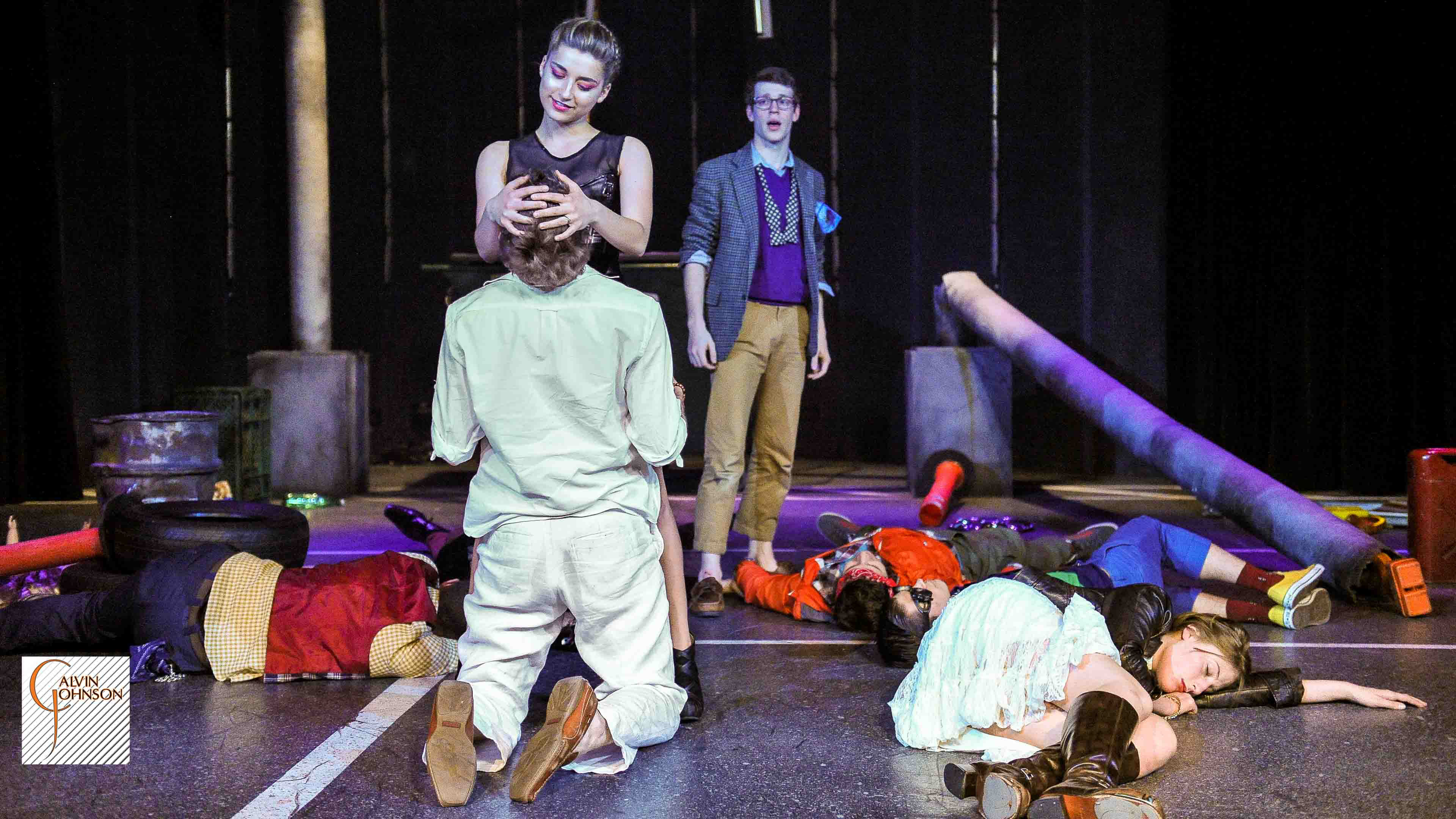 A performance of the "Serpent Woman" at Carnegie Mellon University School of Drama.