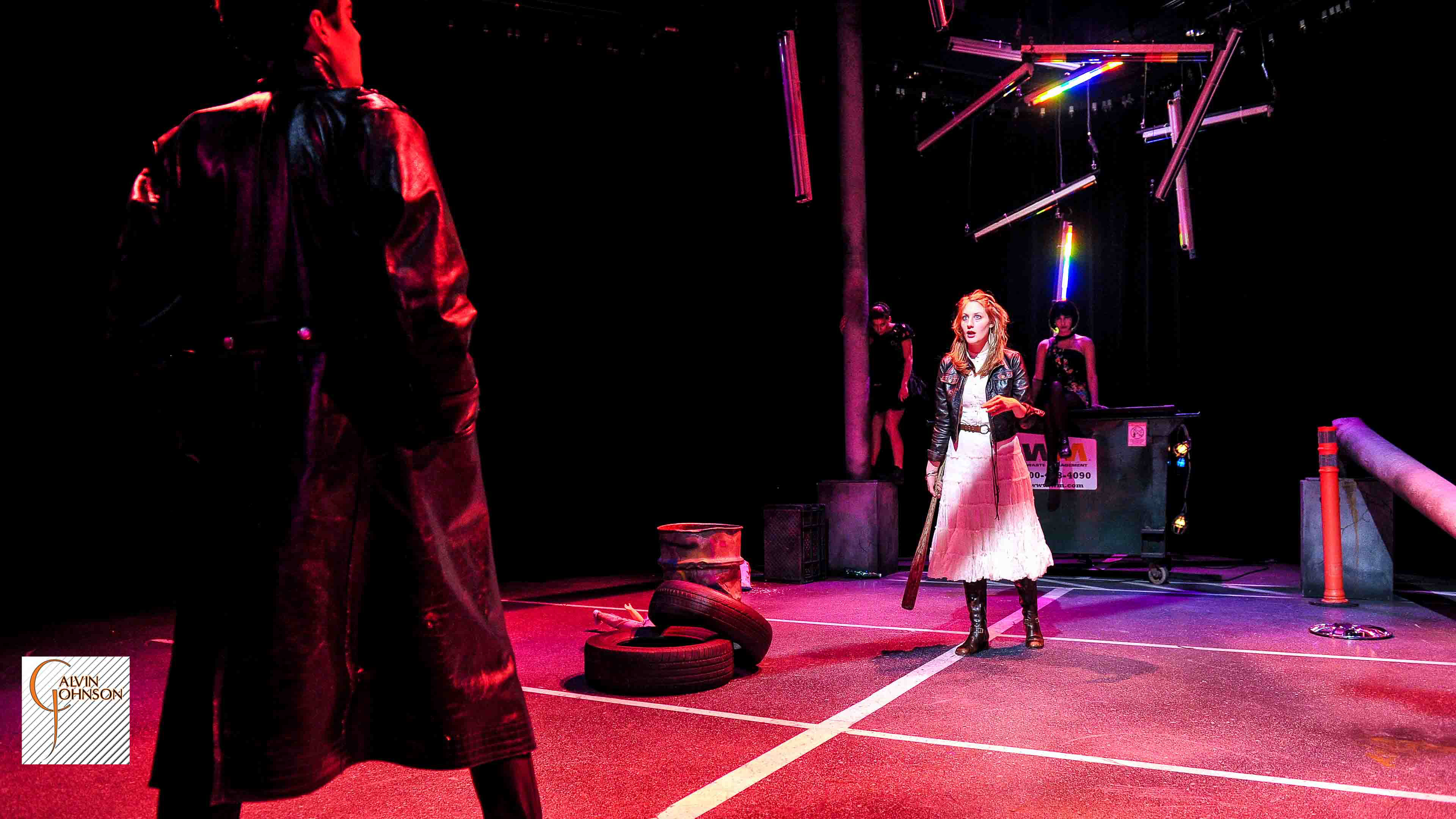 A performance of the "Serpent Woman" at Carnegie Mellon University School of Drama.