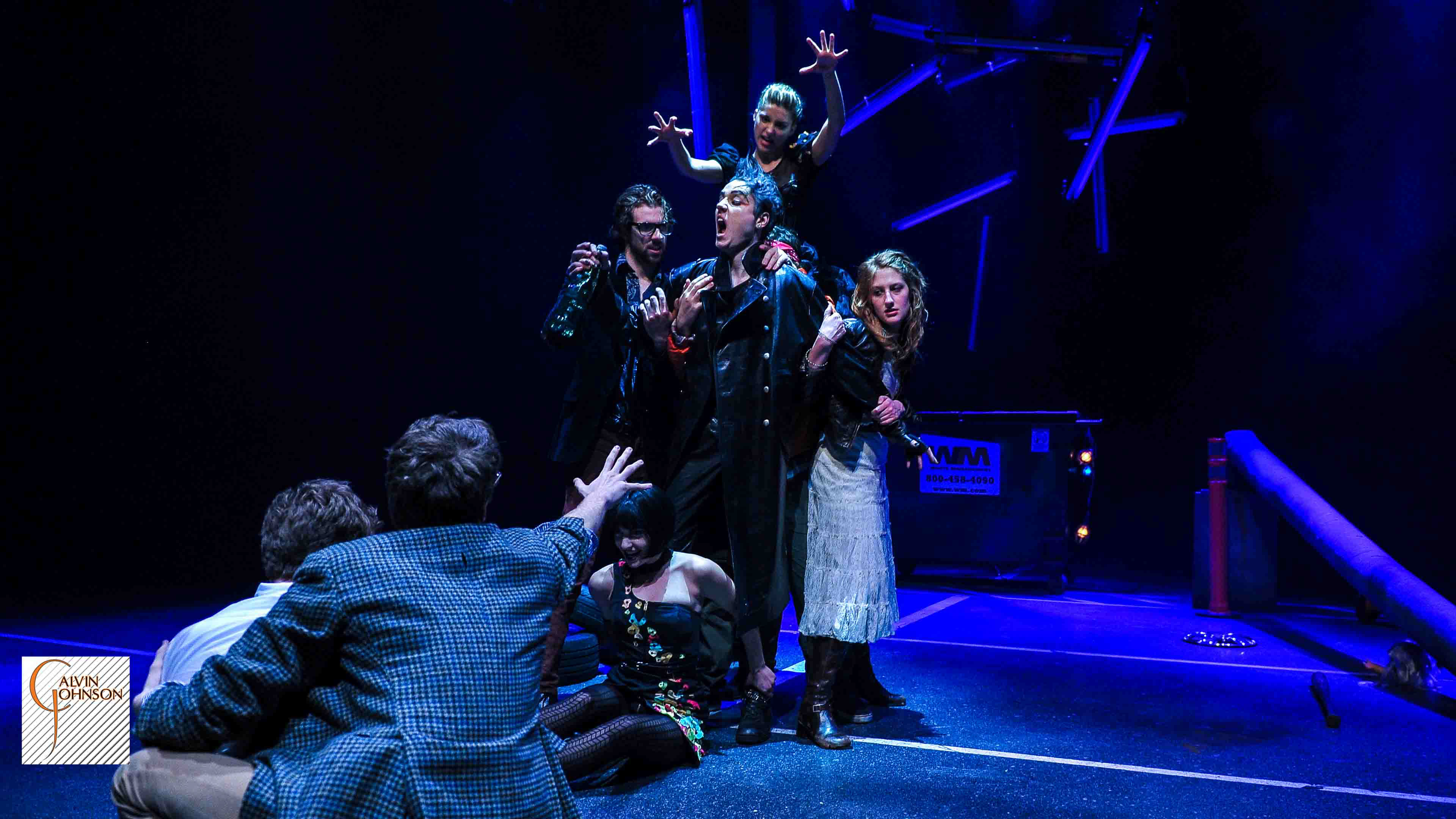 A performance of the "Serpent Woman" at Carnegie Mellon University School of Drama.