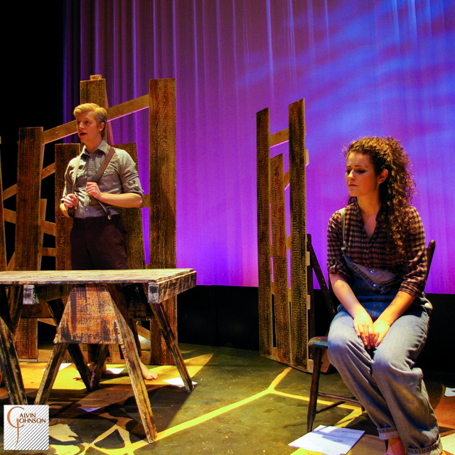 A performance of the play "The Wind Farmer" at Carnegie Mellon University School of Drama.