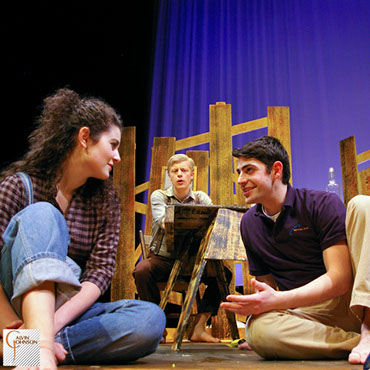 A performance of the play "The Wind Farmer" at Carnegie Mellon University School of Drama.